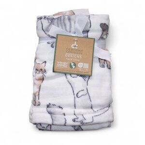 Deborah Connolly Hand Towels 27" Set of 2 Kitty Cat Gray Orange Tabby Siamese